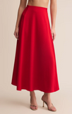 Z Supply-Northpointe Satin Midi Skirt