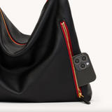 Hammit-Kyle lrg Black/Brushed Gold Red Zip