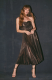 Astr-Ascella Pleated Midi Dress