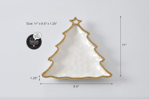 Pampa Bay-Christmas Tree Platter