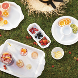 Juliska-Berry & Thread  Melamine 14" Triple Section Server - Whitewash