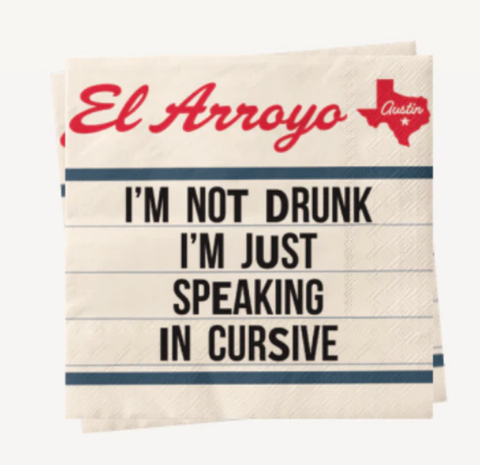 El Arrayo- Cocktail Napkins (Set of 25) - Speaking In Cursive