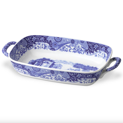 Spode- Blue Italian Handled Serving Tray