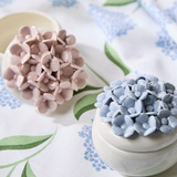 Two's Company-Hydrangea Trinket Jewelry Box with Lid Asst 2 Colors