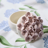 Two's Company-Hydrangea Trinket Jewelry Box with Lid Asst 2 Colors