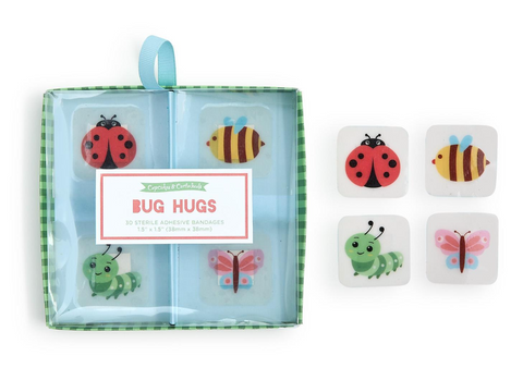 Bug Hugs 32 Pc Square Bandages in Gift Box