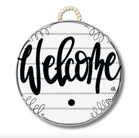Dk-Shiplap "Welcome" Hanger