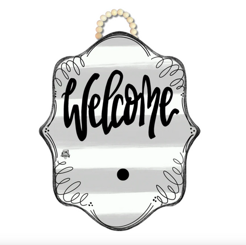 DKStripe Bloom "Welcome" Hanger