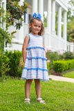 Trotter Street-Tinsley Twirl Dress- Patriotic Stripe