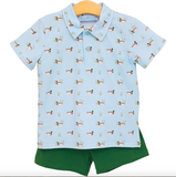 Trotter Street-Ducks in a Row Polo Short Set
