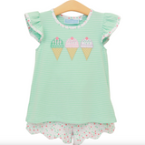 Trotter Street-Triple Scoop Flutter Short Set