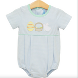 Trotter Street- Bunnies & Baskets Bubble- Blue