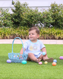 Trotter Street- Bunnies & Baskets Bubble- Blue