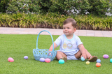 Trotter Street- Bunnies & Baskets Bubble- Blue