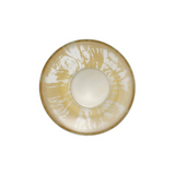 Vietri-Rufolo Glass Gold Brushstroke Vase