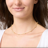 Julie Vos- Hydra Delicate  Station Necklace- Pearl