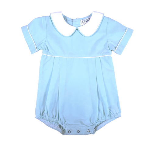Ishtex-BLUE POPLIN BOY'S BUBBLE