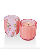 AROMATIQUE-The Smell Of Spring Ribbed  Glass Candle
