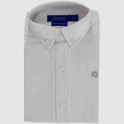 Bailey Boys- Roscoe Button Down - White Oxford