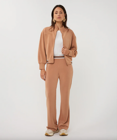 Esqualo- Cardigan Bomber Moda- Cappuccino