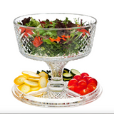 Godinger-Dublin Crystal 4 In 1 Cake Dome