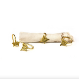 Godinger-Butterfly Napkin Ring Set