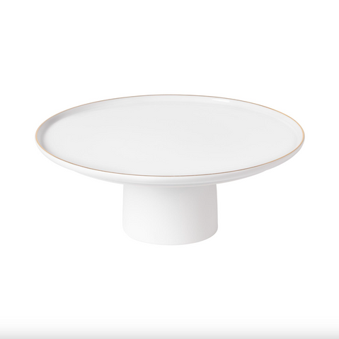 Costa Nova-Resonance Footed plate, White-gold