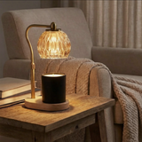 Candle Warmer Lamp - Gold Crystal