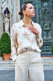 Esqualo-Blouse Scarlet Flowerpower Print