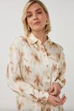Esqualo-Blouse Scarlet Flowerpower Print