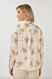 Esqualo-Blouse Scarlet Flowerpower Print