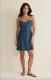 Z Supply- Angel Eyes Denim Mini Dress