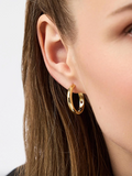 Ana Luisa- Gold Hoop Earrings - Giulia Large