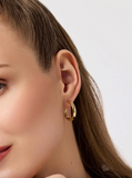 Ana Luisa- Gold Hoop Earrings - Giulia Large