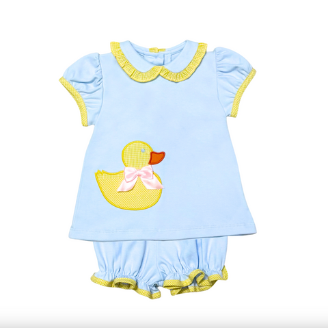 Zuccuni Kids-Duckies Amber Bloomer Set