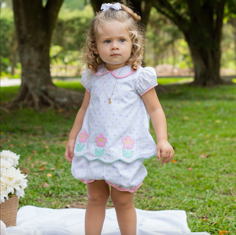 Zuccuni Kids-Flowers Bloomer Set