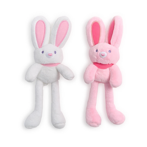 Two's Company-Floppy Plush Bunny with Reversible Long Ears
