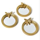 Two's Company-Flora and Fauna Vintage Round Mirror Trinket Tray Sold Separately