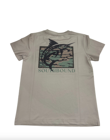 Southbound- Perfect Tee- Camo Fish