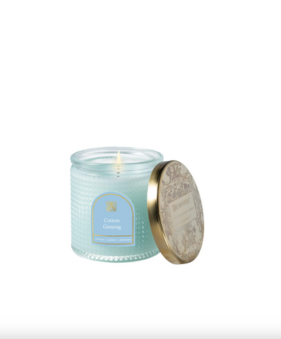 Aromatique-Cotton Ginseng - Textured Glass Candle