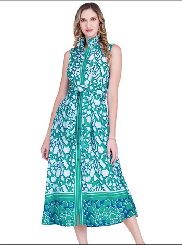 Jade- Back Wrap Maxi Dress- Reeline