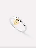 Ana Luisa-Heart Ring - Leia Two Tone