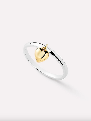 Ana Luisa-Heart Ring - Leia Two Tone