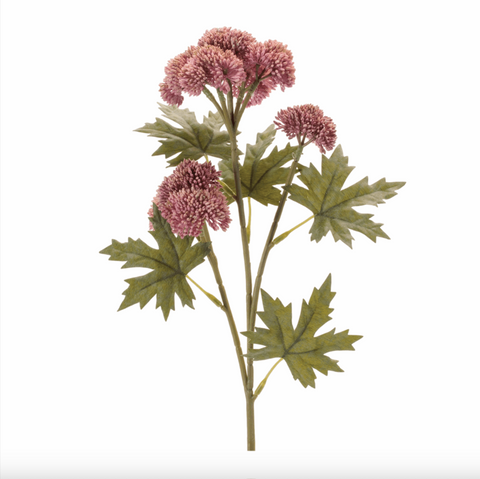 K&K-28 Inch Pink Sedum Stem