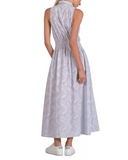 Elan-3 Maxi Collared Accent Blue and White