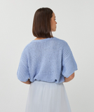 Esqualo- Sweater open knit s/slve