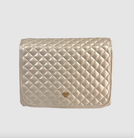 Pursen- Classic Toiletry Case - Pearl Quilted