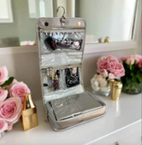 Pursen- Classic Toiletry Case - Pearl Quilted