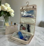 Pursen- Classic Toiletry Case - Pearl Quilted