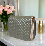 Pursen- Classic Toiletry Case - Pearl Quilted